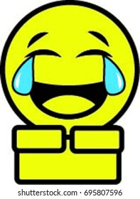 Laughing to Tears Emoticon