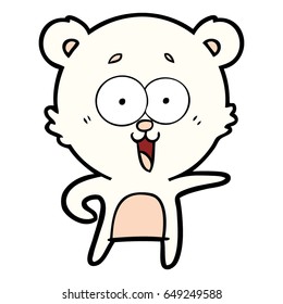 laughing teddy  bear cartoon