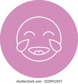 Laughing vector icon. Can be used for printing, mobile and web applications.