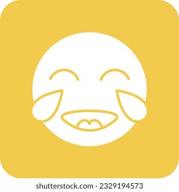 Laughing vector icon. Can be used for printing, mobile and web applications.