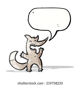 laughing wolf cartoon