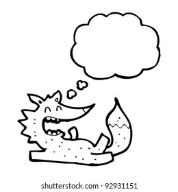laughing wolf cartoon