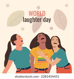Laughter day concept vector banner