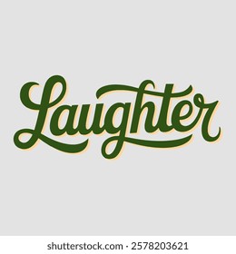 Laughter text of saint patrick day vector typography transparent background