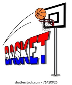 Launch ball to the basket