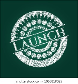 Launch chalkboard emblem