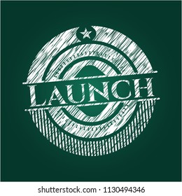 Launch with chalkboard texture