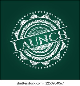 Launch with chalkboard texture