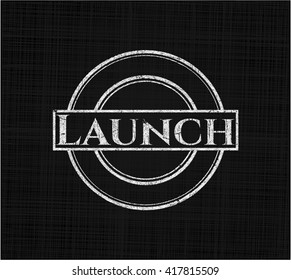 Launch with chalkboard texture