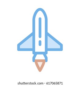 Launch Colour Line Vector Icon
