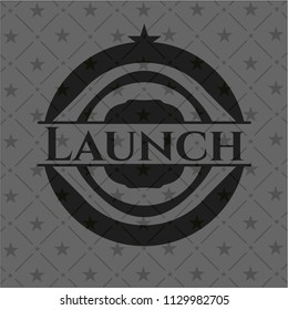 Launch dark emblem. Retro
