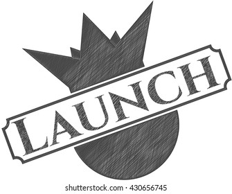 Launch draw (pencil strokes)