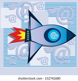 Launch an e-mail the spacecraft is flying at a speed of e-mail