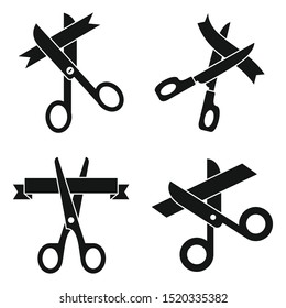 Launch event icons set. Simple set of launch event vector icons for web design on white background