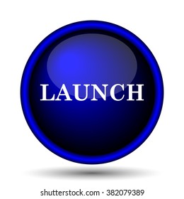 Launch icon. Internet button on white background. EPS10 vector
