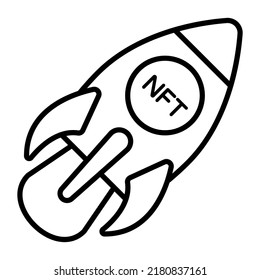Launch icon, Non-fungible token, Digital technology.