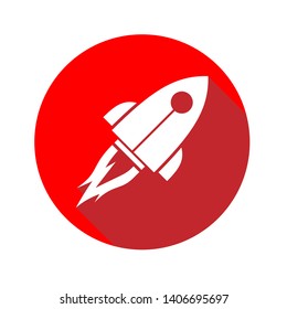 Launch Icon. Rocket Illustration As A Simple Vector Sign & Trendy Symbol for Design and Websites, Presentation or Application.