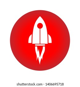 Launch Icon. Rocket Illustration As A Simple Vector Sign & Trendy Symbol for Design and Websites, Presentation or Application.