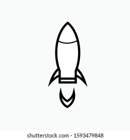 
Launch Icon. Rocket Illustration As A Simple Vector Sign & Trendy Symbol for Design, Presentation, Website or Apps Elements.
