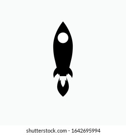 Launch Icon. Rocket Illustration As A Simple Vector Sign & Trendy Symbol for Design and Websites, Presentation or Apps Elements.