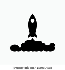 Launch Icon. Rocket Illustration As A Simple Vector Sign & Trendy Symbol for Design and Websites, Presentation or Apps Elements.