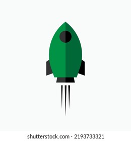 Launch Icon. Rocket, Start Up Symbol - Vector.