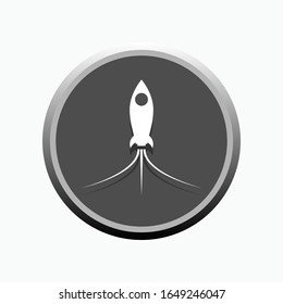 Launch Icon. Rocket Symbol for Design, Presentation, Website or Apps Elements - Vector. 