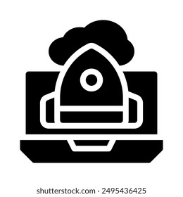 launch icon with style glyph