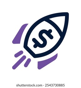 launch icon. vector dual tone icon for your website, mobile, presentation, and logo design.