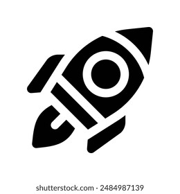 launch icon. vector glyph icon for your website, mobile, presentation, and logo design.