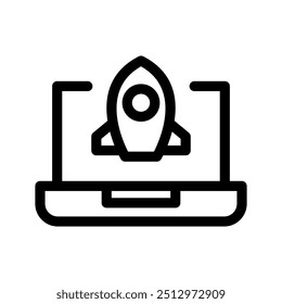Launch Icon Vector Symbol Design Illustration