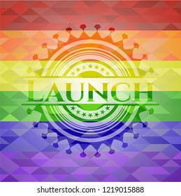 Launch lgbt colors emblem 