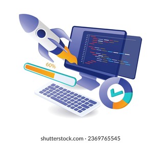 Lanzamiento de nuevos productos de tecnología de inicio
