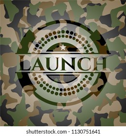 Launch on camouflage pattern
