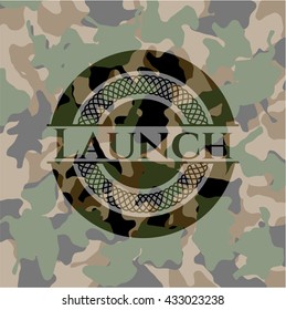 Launch on camouflage pattern