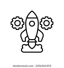 Launch Optimization icon in vector. Logotype
