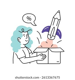 Launch product Vector Style Illustration 