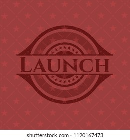 Launch red emblem. Retro