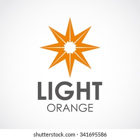 Launch of rocket booster abstract vector and logo design or template fly up business icon of company identity symbol concept