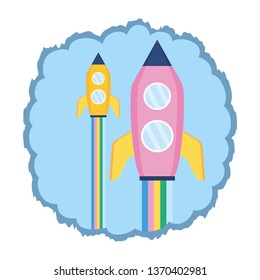 launch rockets spaceship