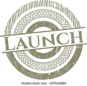Launch rubber seal with grunge texture