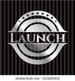 Launch silvery shiny badge