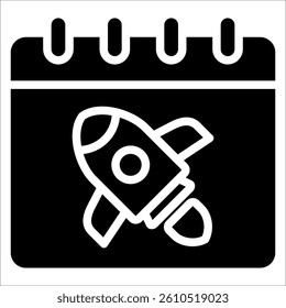 Launch Simple Icon Vector Illustration Concept