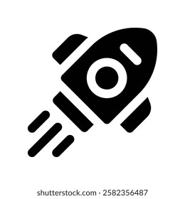 launch solid icon. vector icon for your website, mobile, presentation, and logo design.