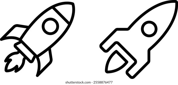 "Launch to the Stars - Rocket Icon Design"