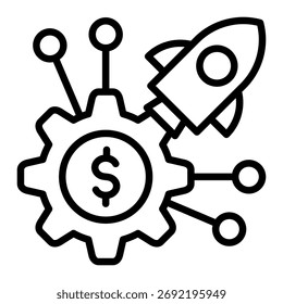 Elemento De Icono De Estrategia De Lanzamiento Para Diseño