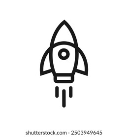 Launch symbol with icon vector 