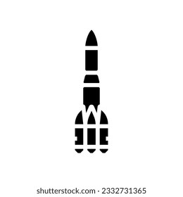 launch vehicle aeronautical engineer glyph icon vector. launch vehicle aeronautical engineer sign. isolated symbol illustration