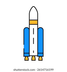launch vehicle aeronautical engineer line icon vector. launch vehicle aeronautical engineer sign. isolated symbol illustration