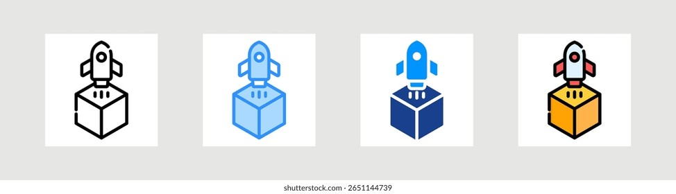 Launched Icon Collection Set Multiple Style